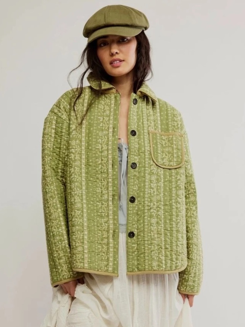 FREE PEOPLE Alexie Quilted Jacket, Size S